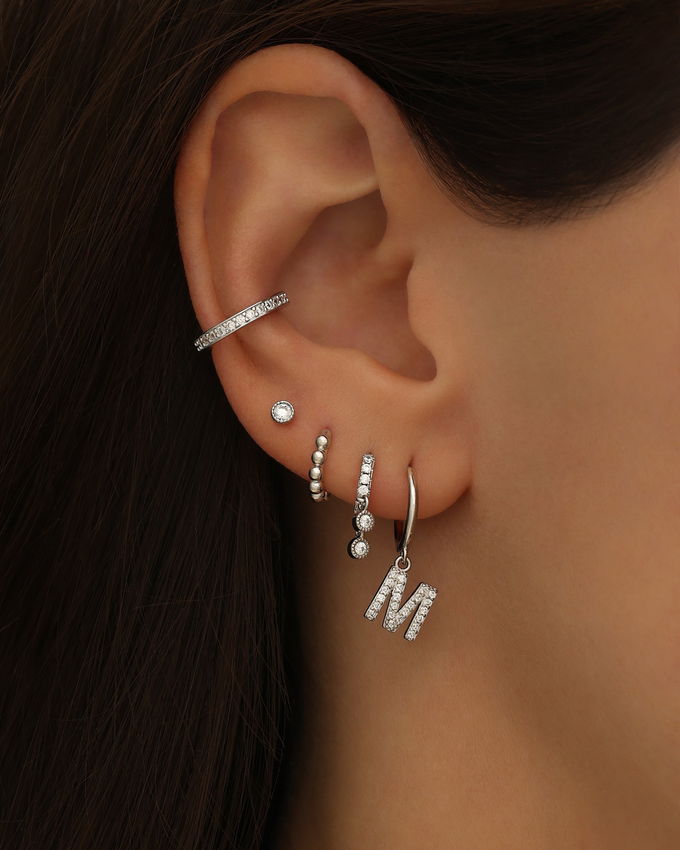 Boucle d'oreille Flora - Argent