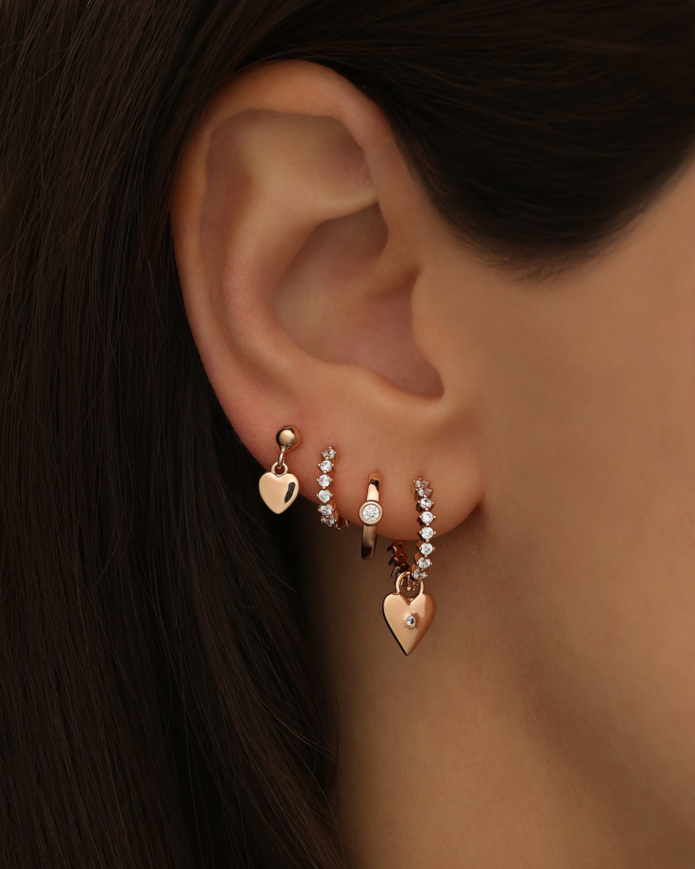 Boucle d'oreille Gala (11.5mm) - Doré pêche