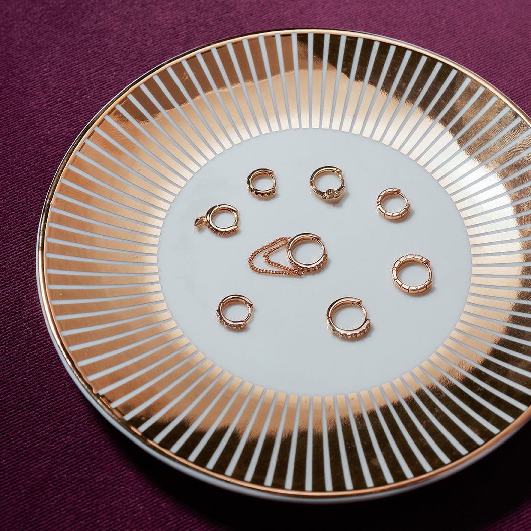 Ohrring Cleo (12.5 mm) - Champagnergold (vergoldet)