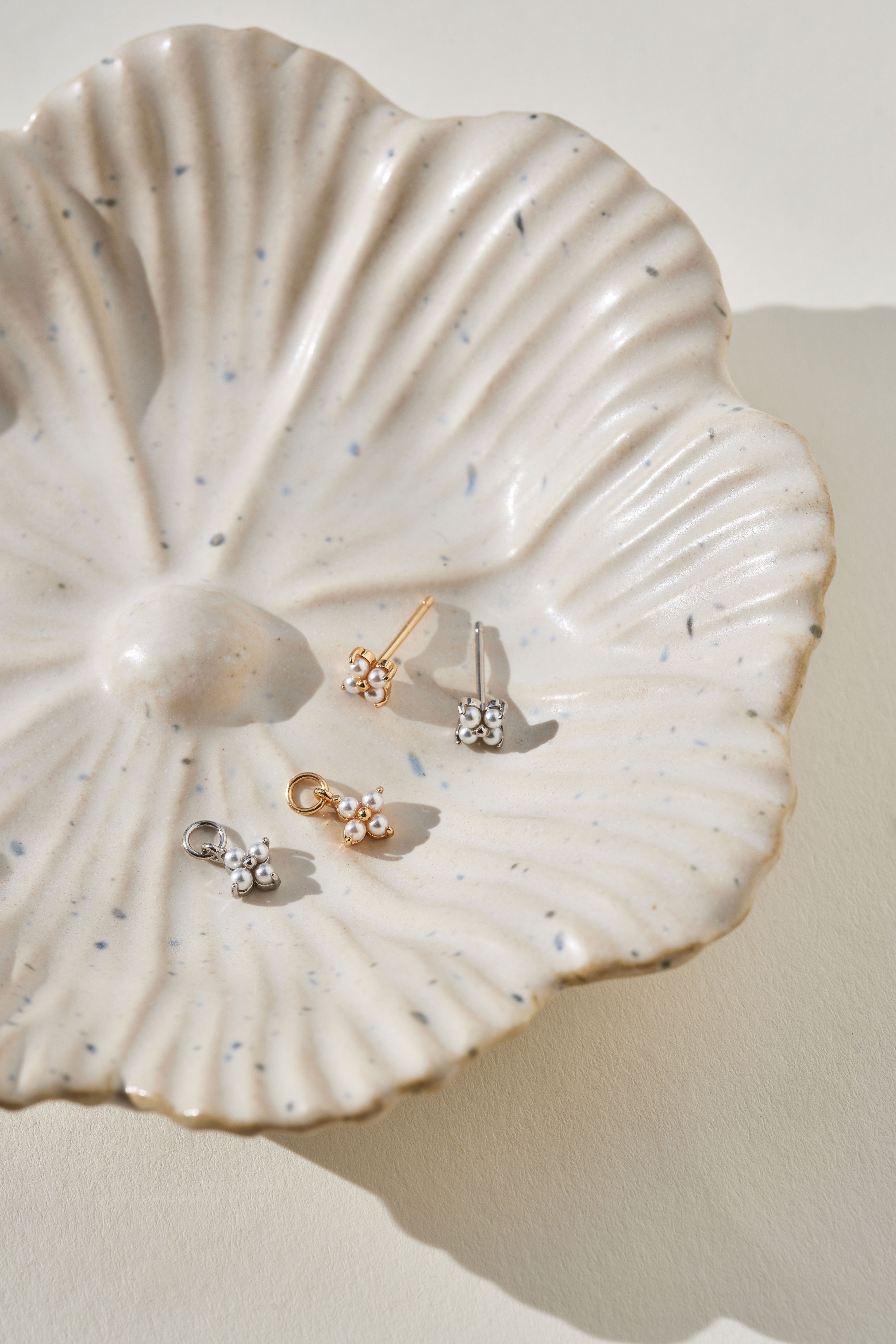 Clou d'oreille Alba - Argent