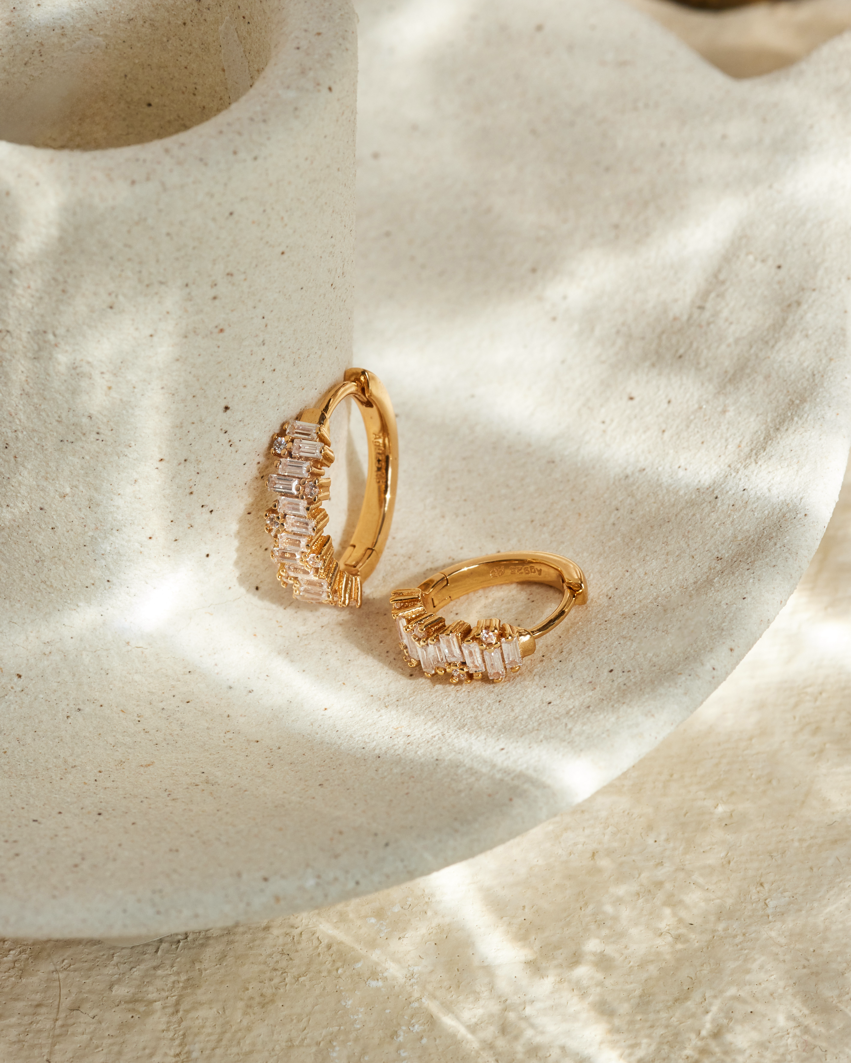 Ohrring Allegra (12.5 mm) - Champagnergold (vergoldet)