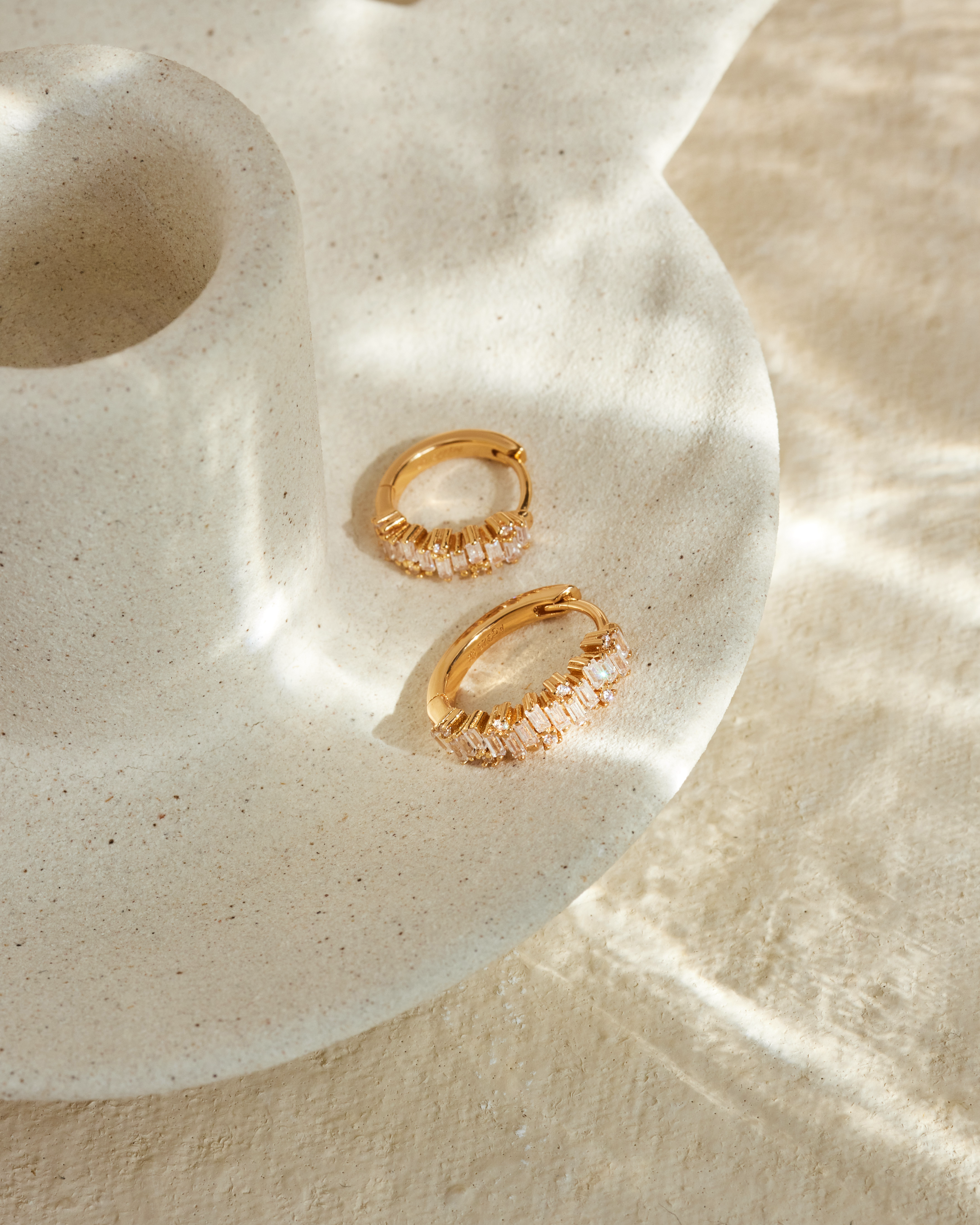 Ohrring Allegra (12.5 mm) - Champagnergold (vergoldet)