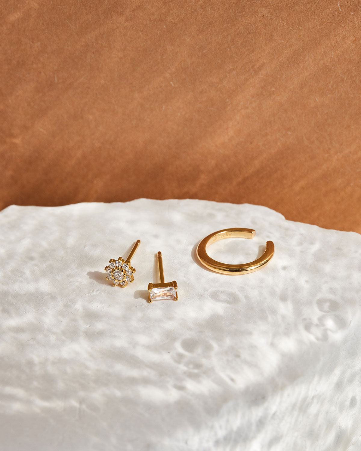 Ohrstecker Allegra - Champagnergold (vergoldet)