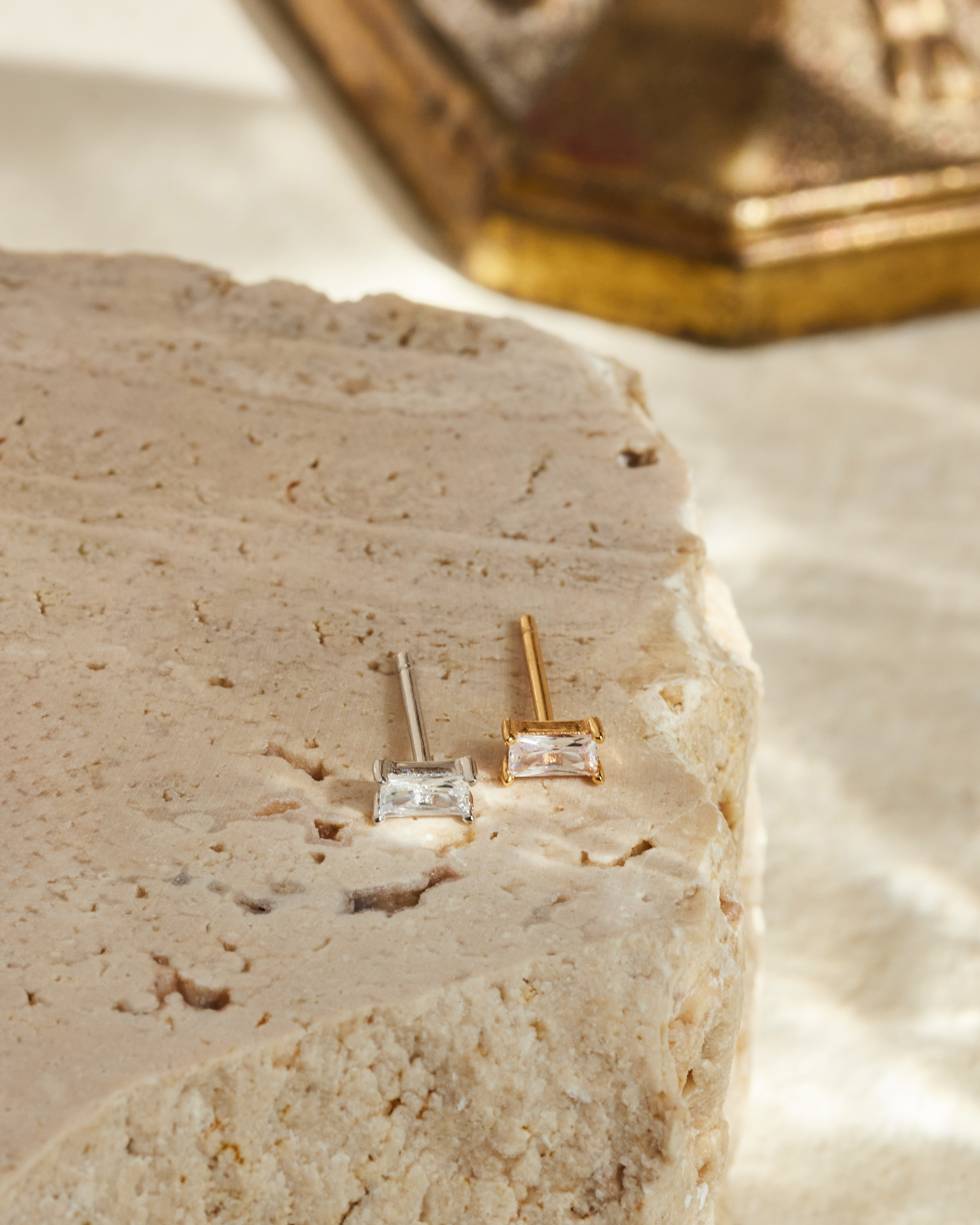 Ohrstecker Allegra - Champagnergold (vergoldet)