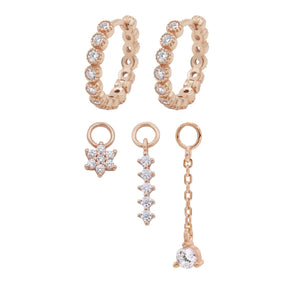 Crystal Bloom Set - Pfirsichgold (vergoldet)