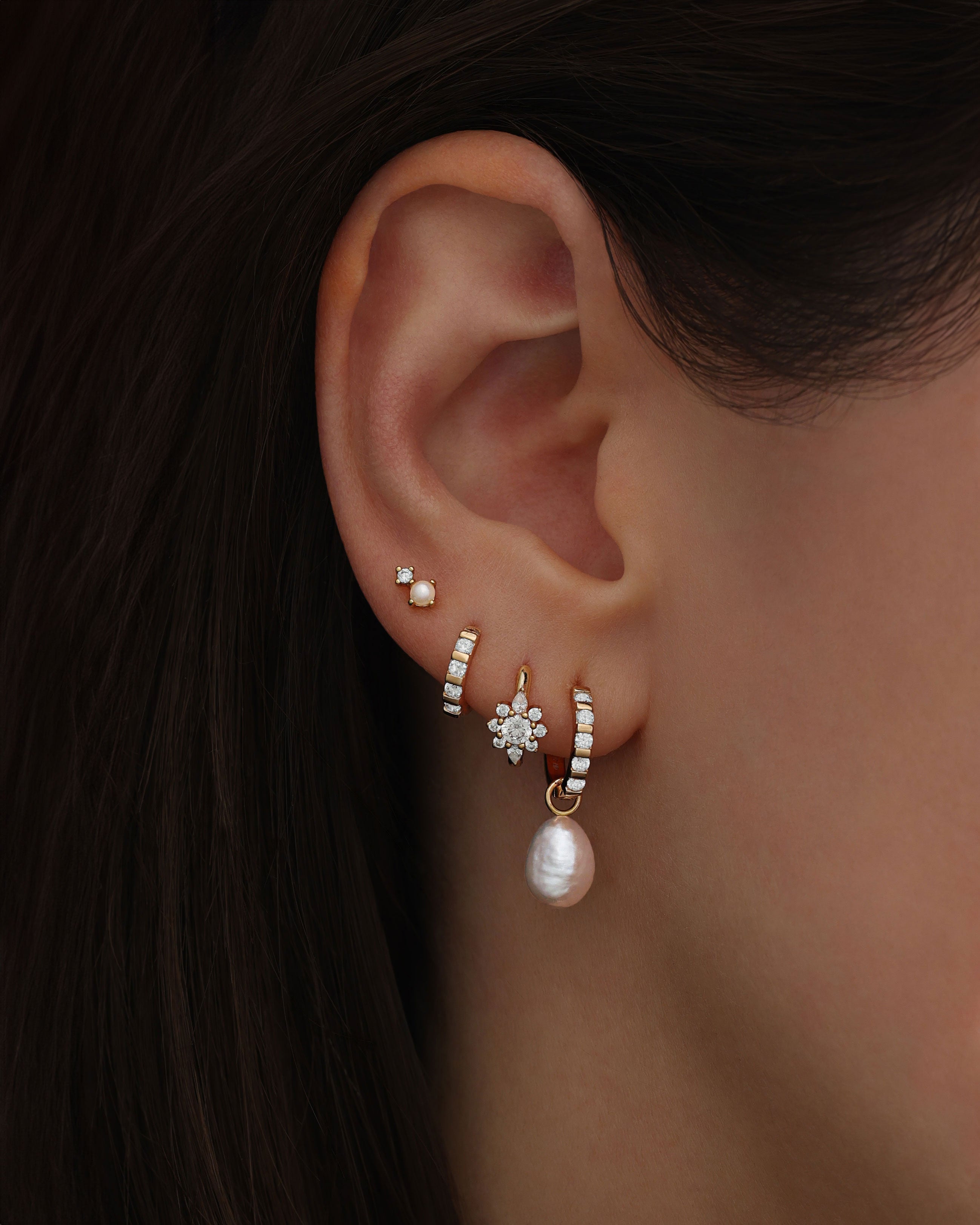 Ohrring Cleo (12.5 mm) - Champagnergold (vergoldet)