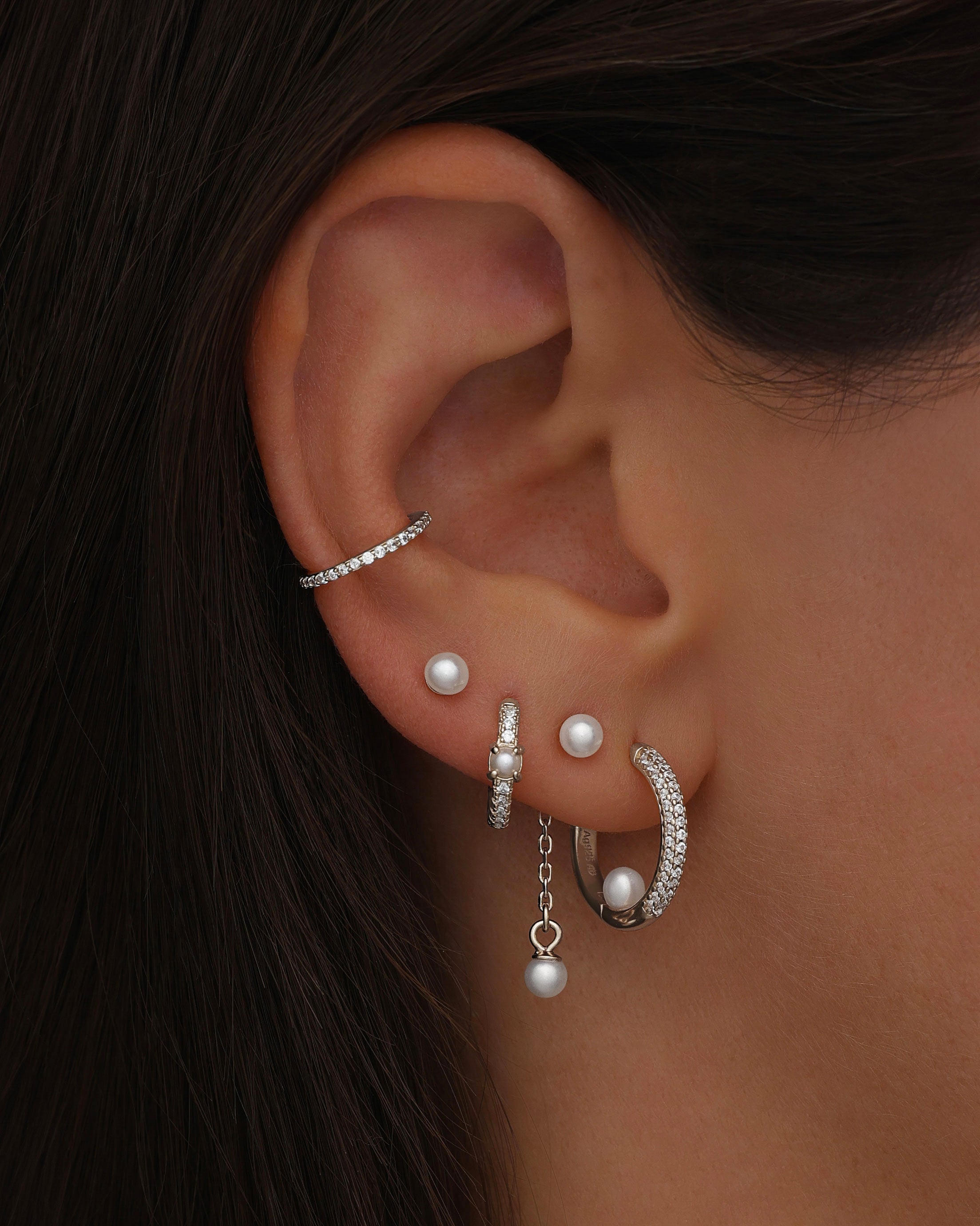 Boucle d'oreille Yumi - Argent