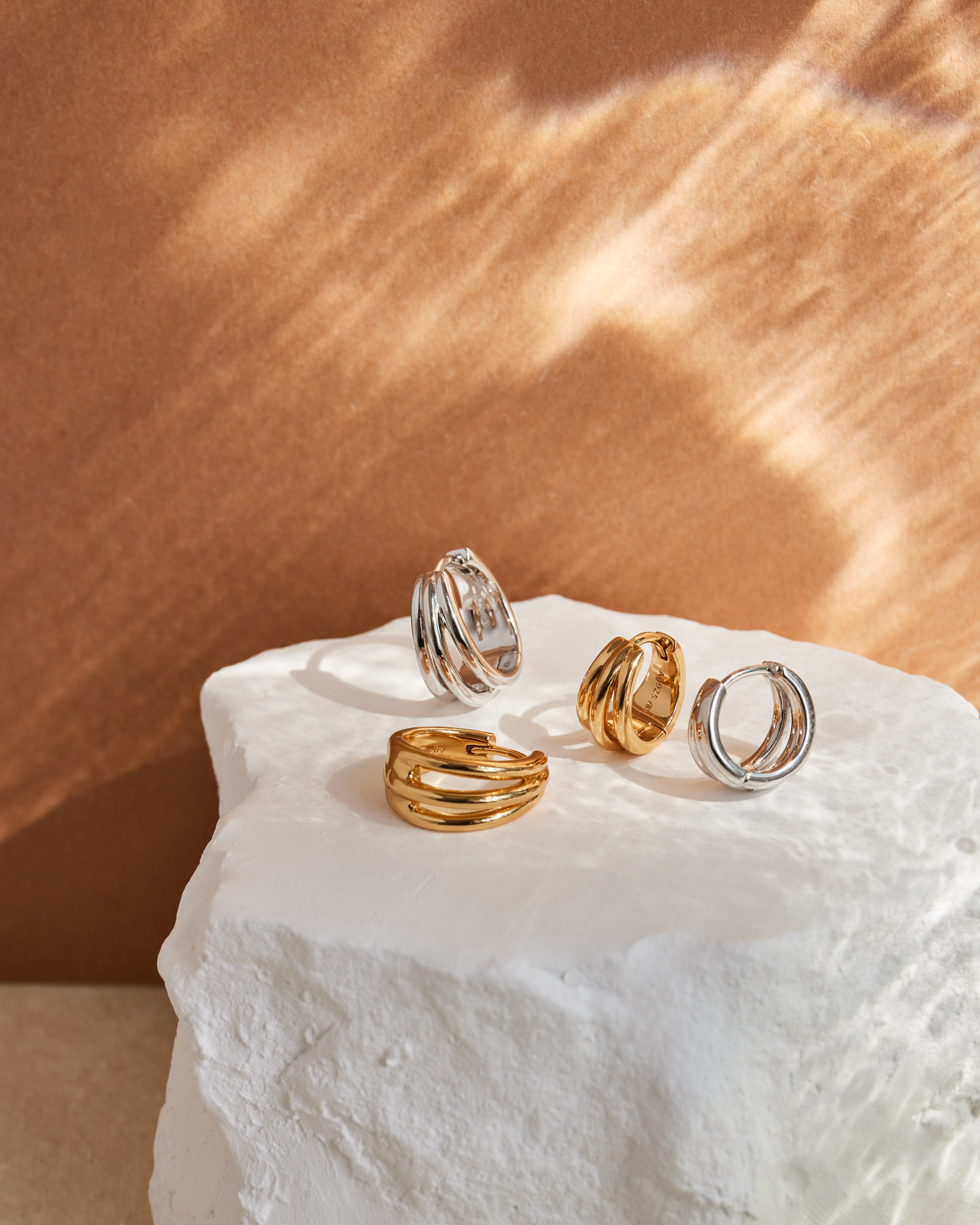 Boucle d'oreille Elysia (15mm) - Argent