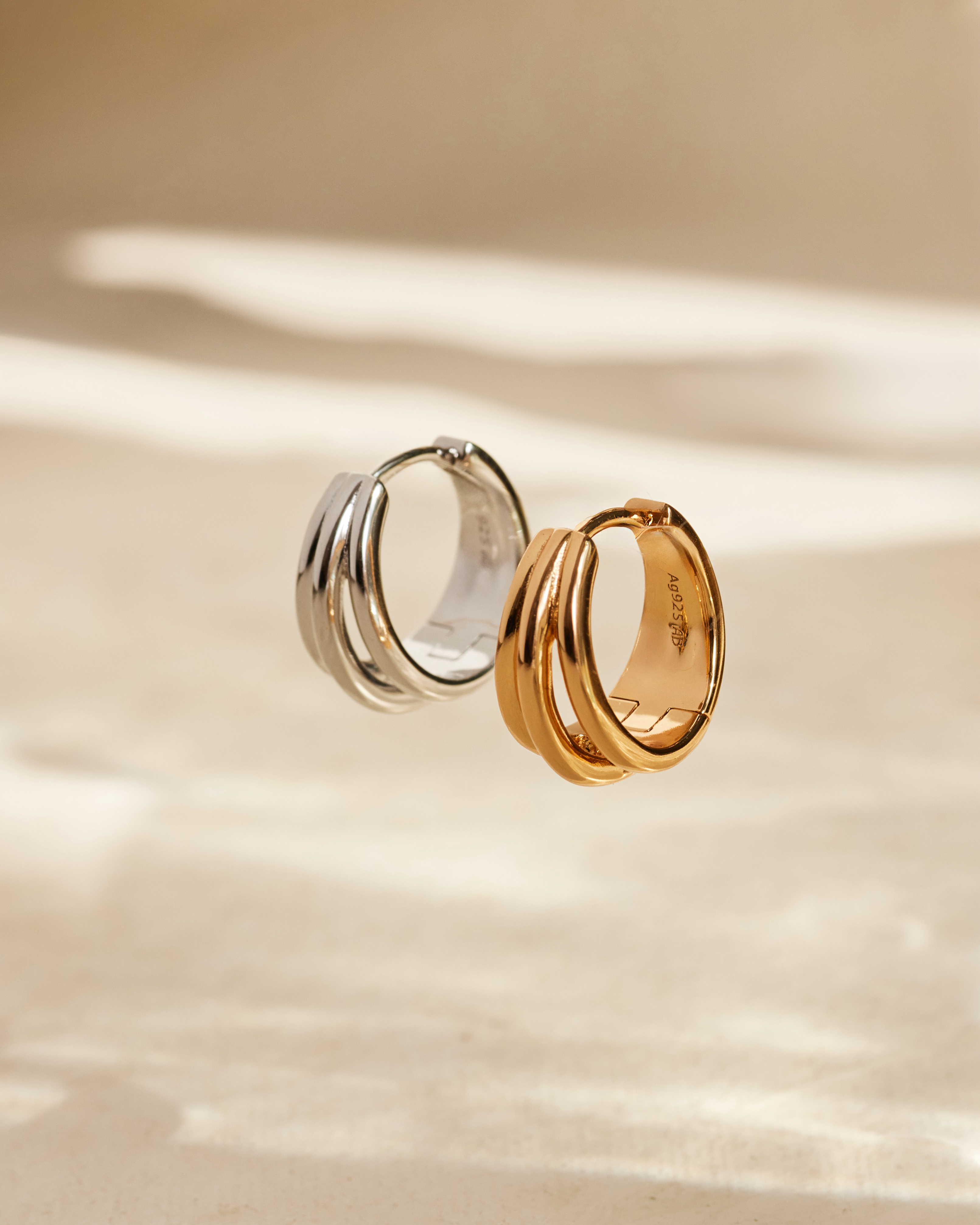 Boucle d'oreille Elysia (15mm) - Argent