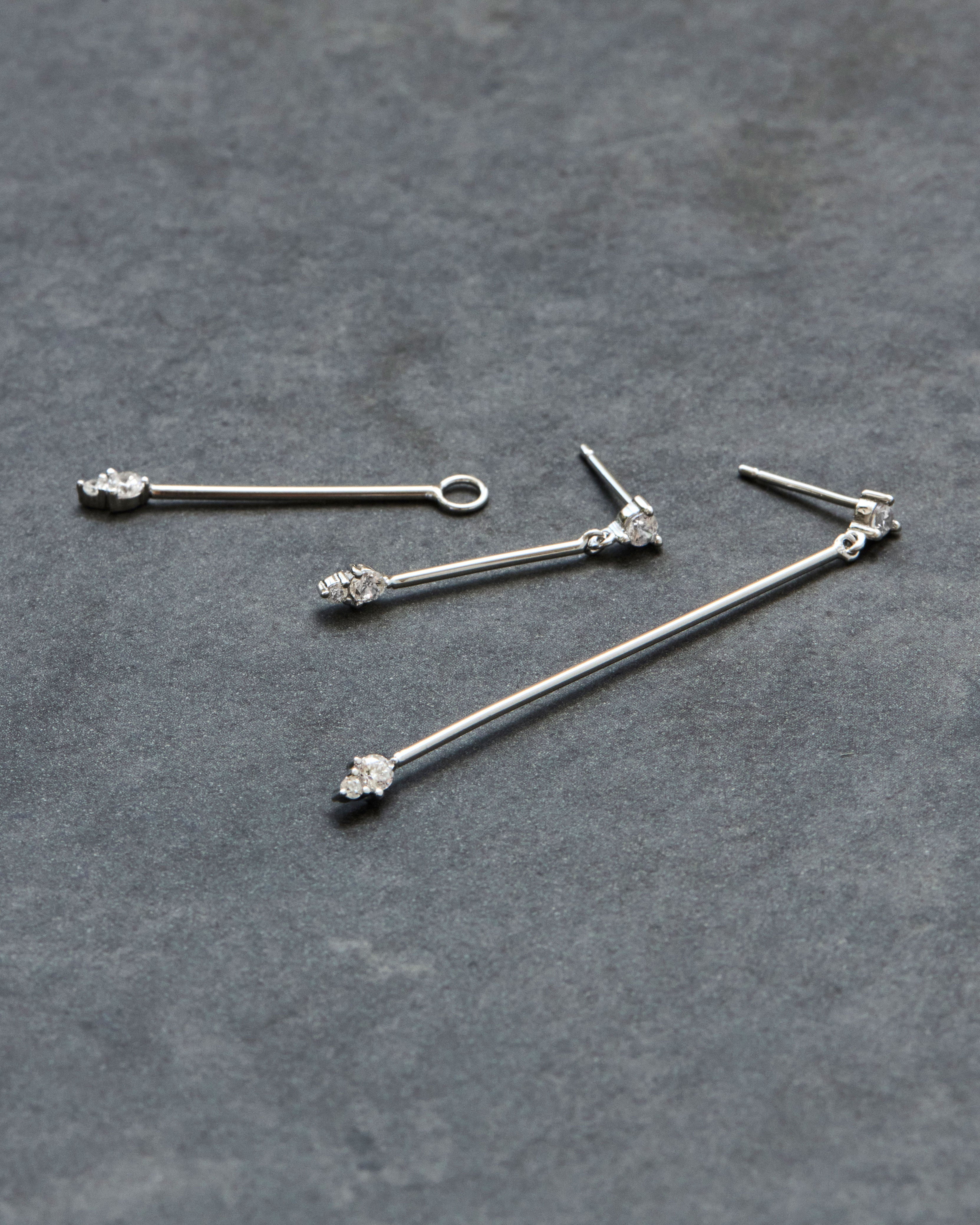 Clou d'oreille Avalon (25mm) - Argent