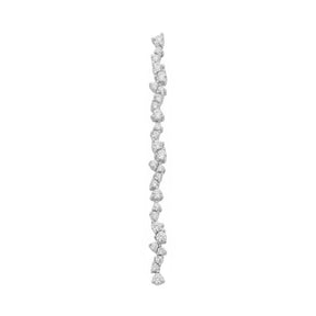 Clou d'oreille long Lucie (50mm) - Argent