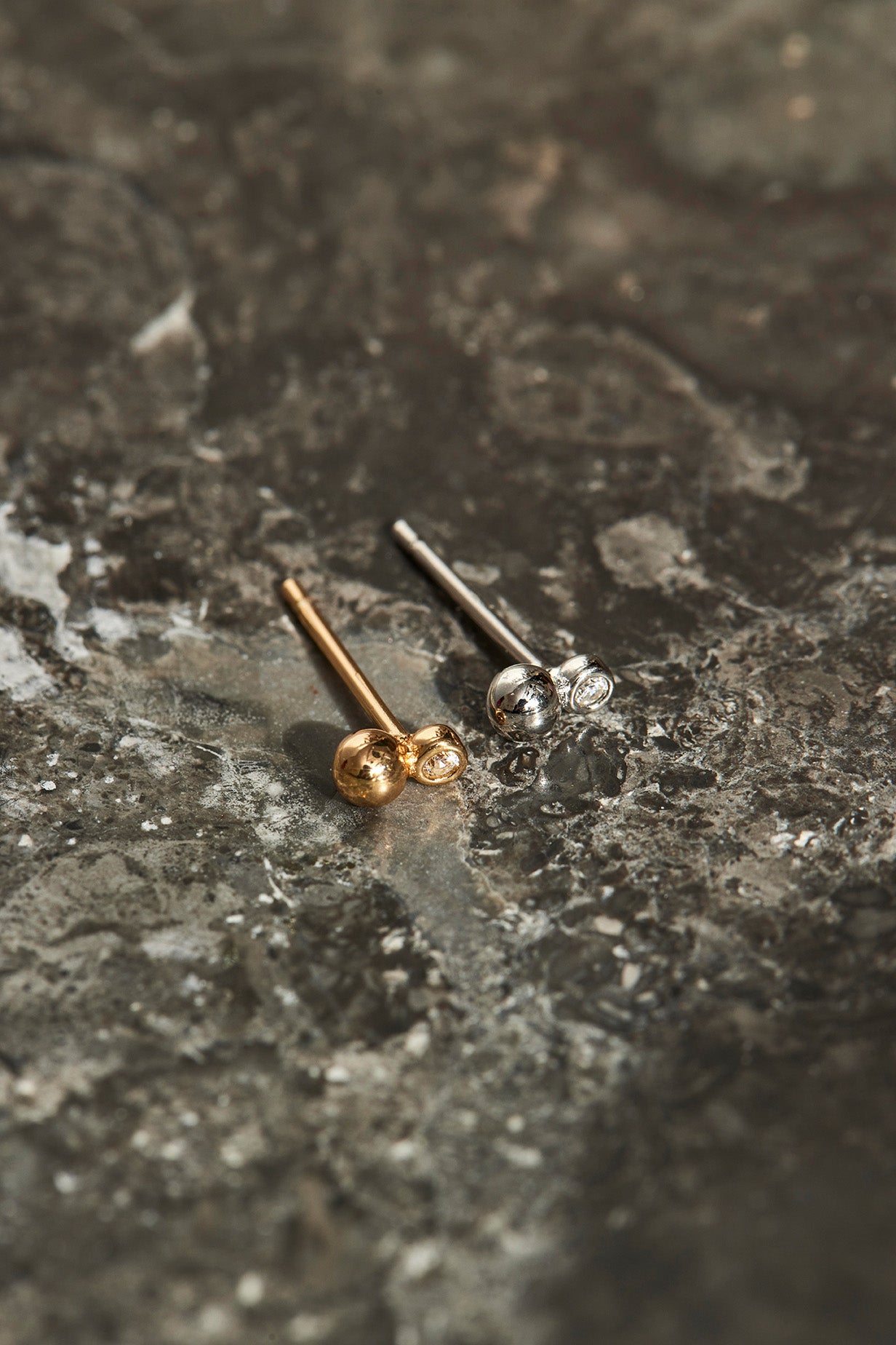 Clou d'oreille Ona - Doré champagne