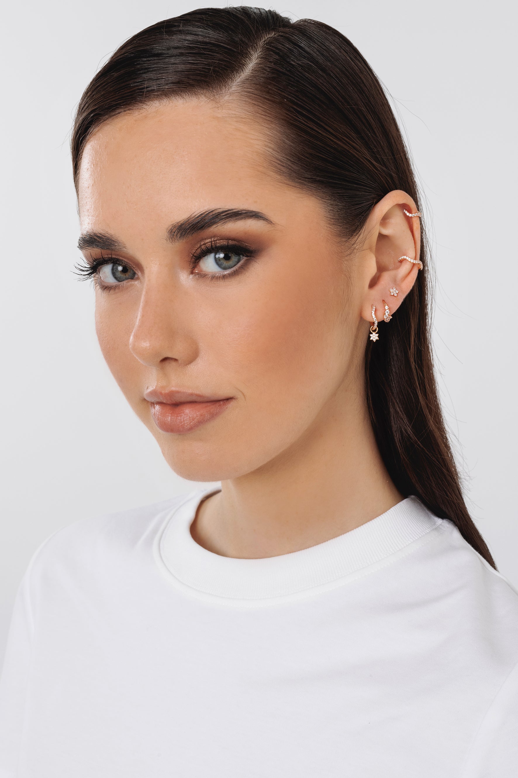 Boucle d'oreille Alena (10.5mm) - Doré pêche