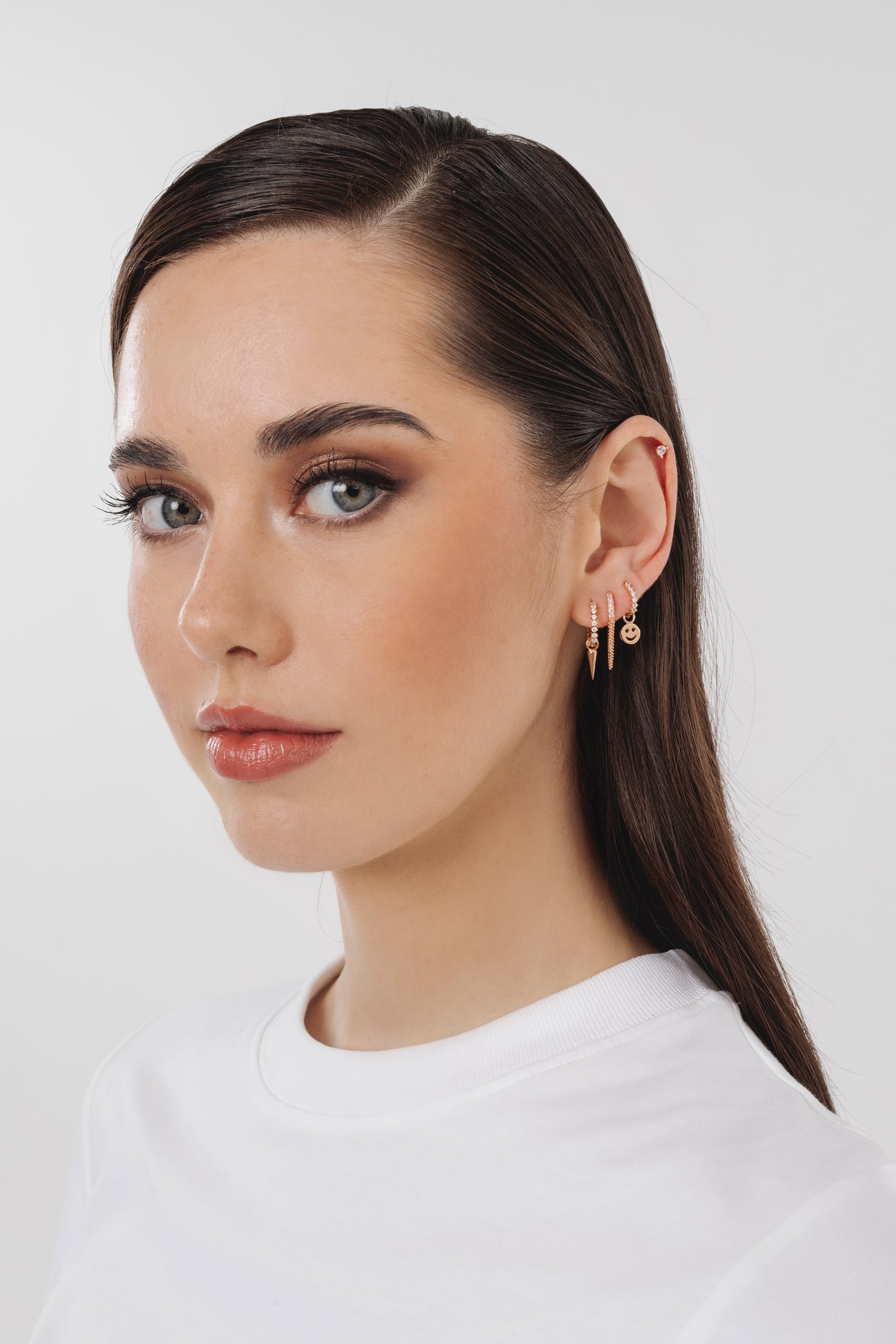 Boucle d'oreille Gala (11.5mm) - Doré pêche