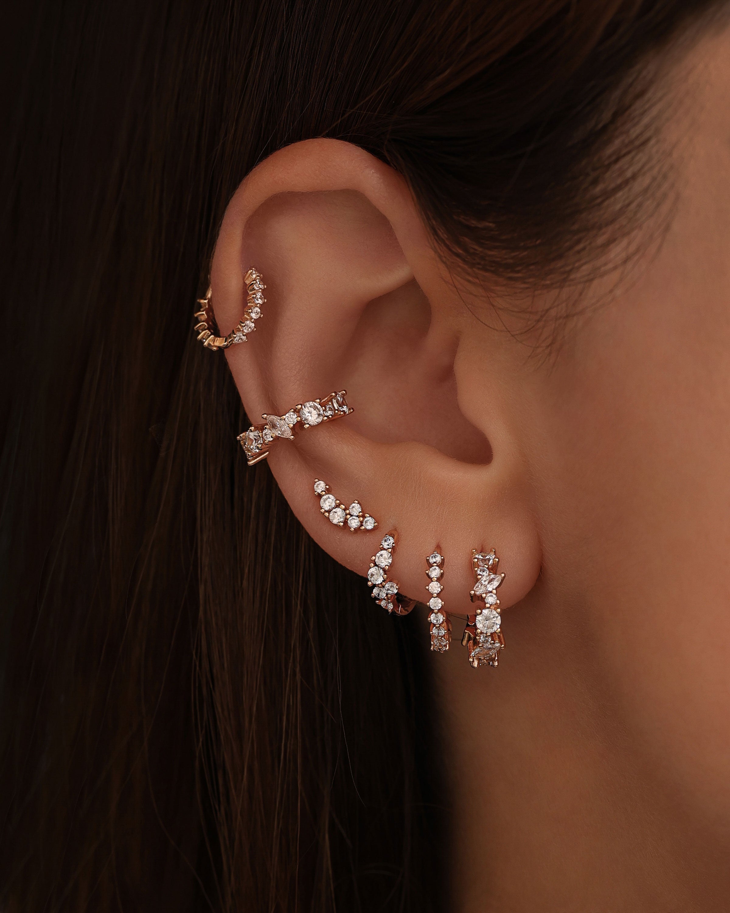 Ohrring Luisa - Pfirsichgold (vergoldet)