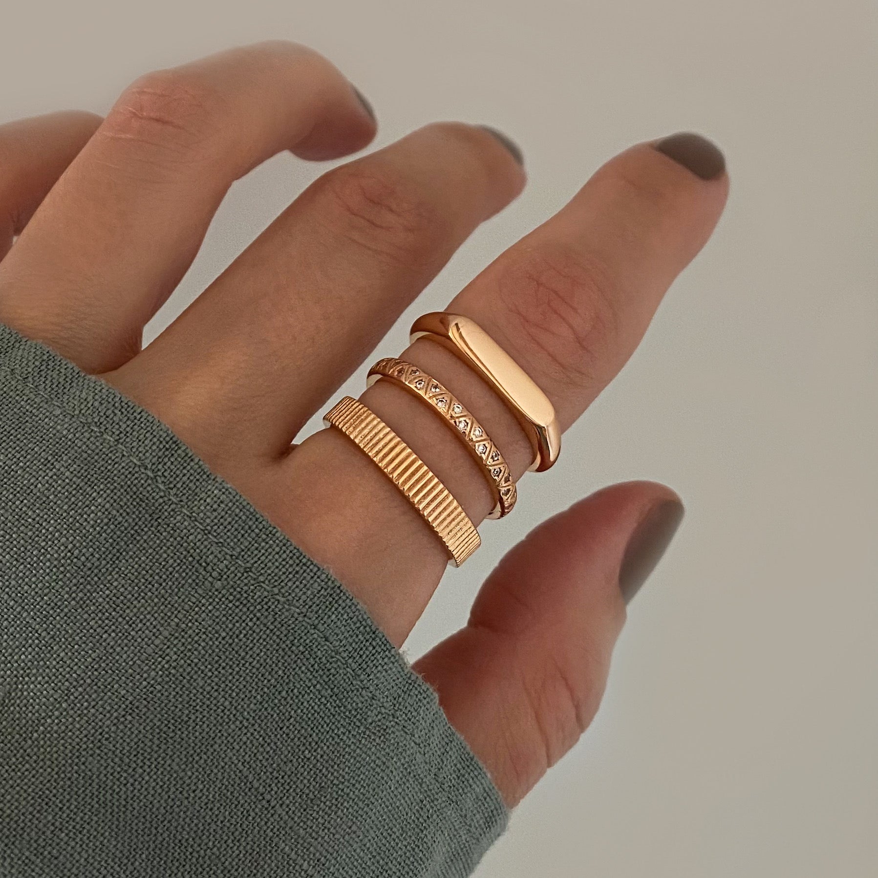 Ring Vicky - Pfirsichgold (vergoldet)