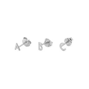 Clou d'oreille Lettre - Argent