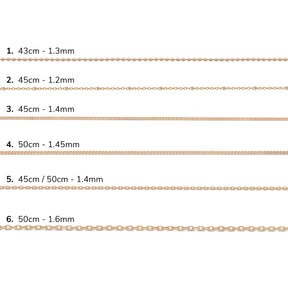 Ketten - Champagnergold (vergoldet)