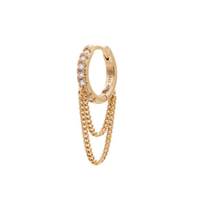 Ohrring Lux - Champagnergold (vergoldet)