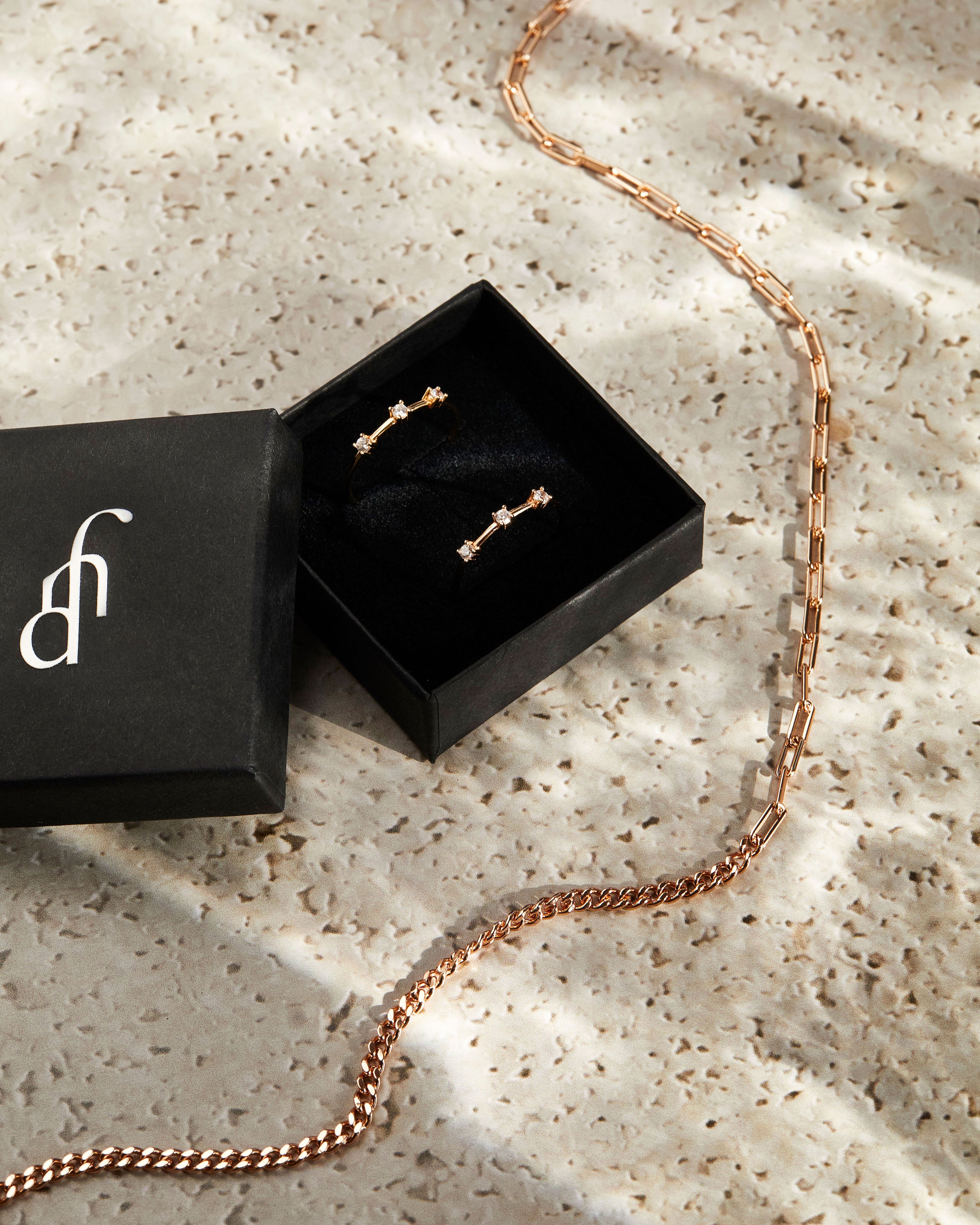 Halskette Oya - Pfirsichgold (vergoldet)