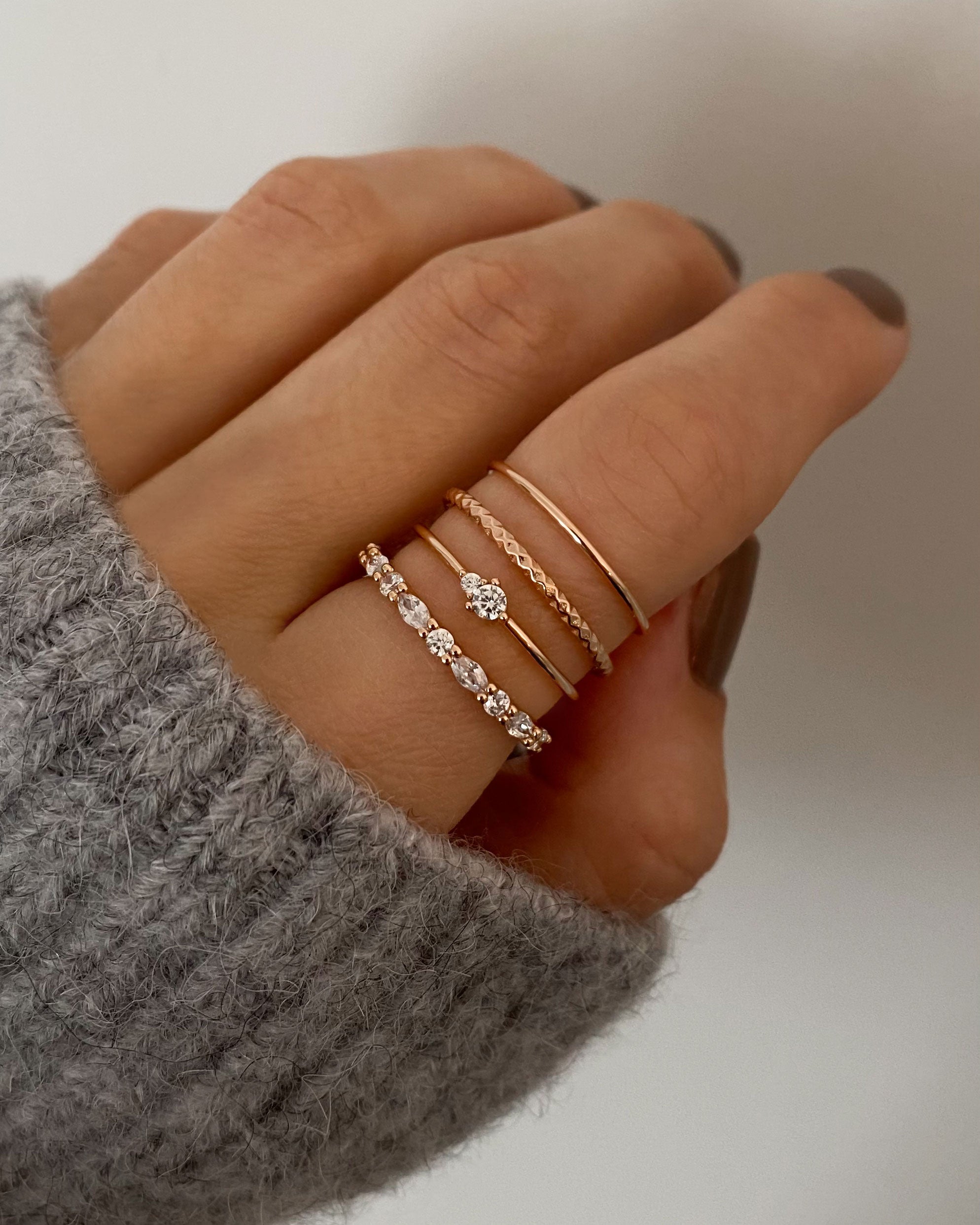 Ring Gianna - Pfirsichgold (vergoldet)