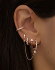 Ear Cuff Lya - Pfirsichgold (vergoldet)