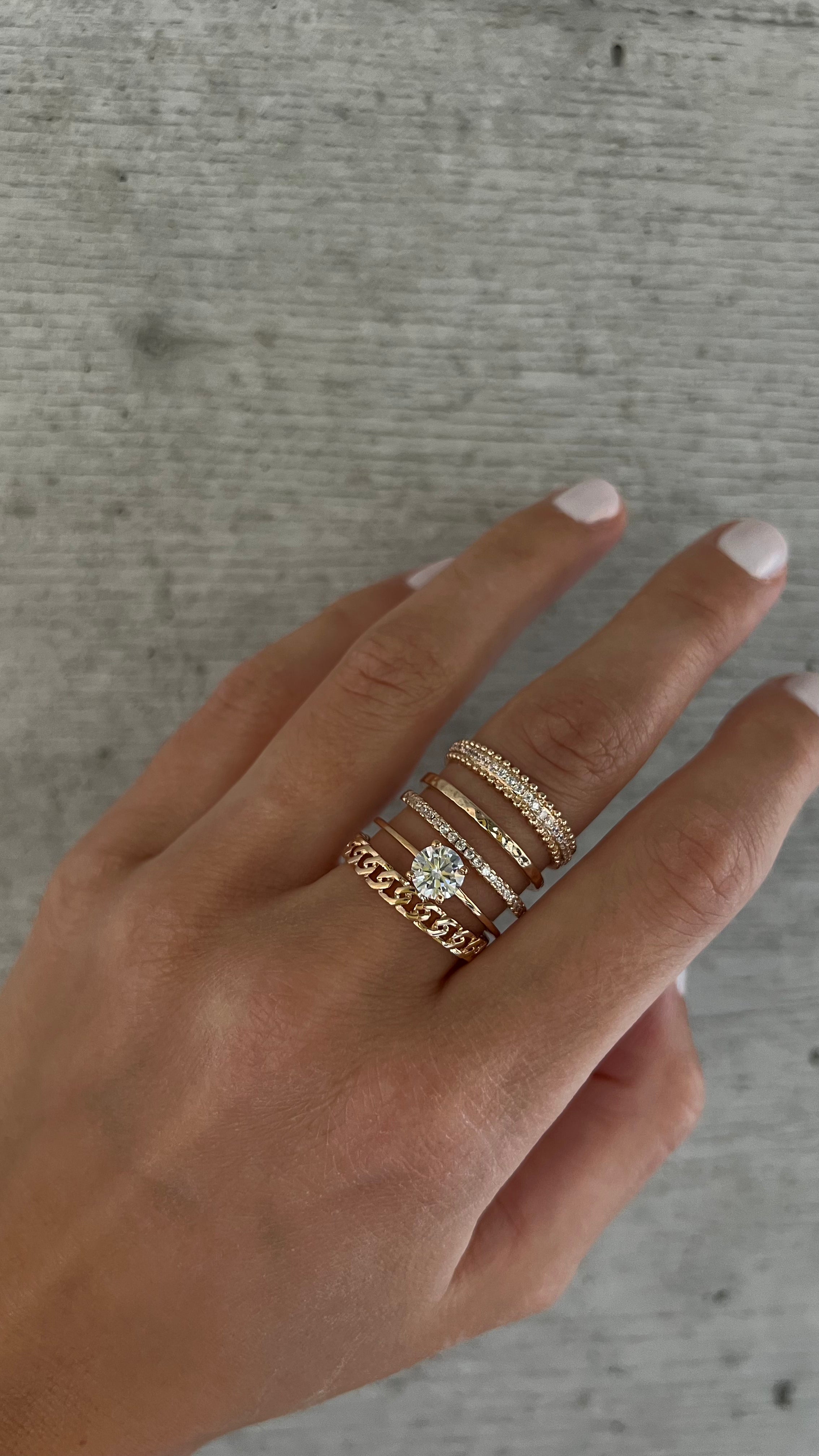 PU / Ring Kira - Champagnergold