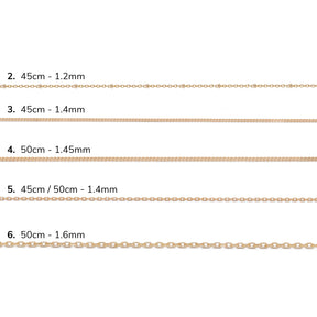 Ketten - Champagnergold (vergoldet)