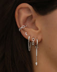 Ear Cuff Andrina - Silber