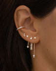 Ear Cuff Lya - Doré champagne