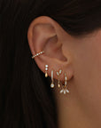 Ear Cuff Naomi - Champagnergold (vergoldet)