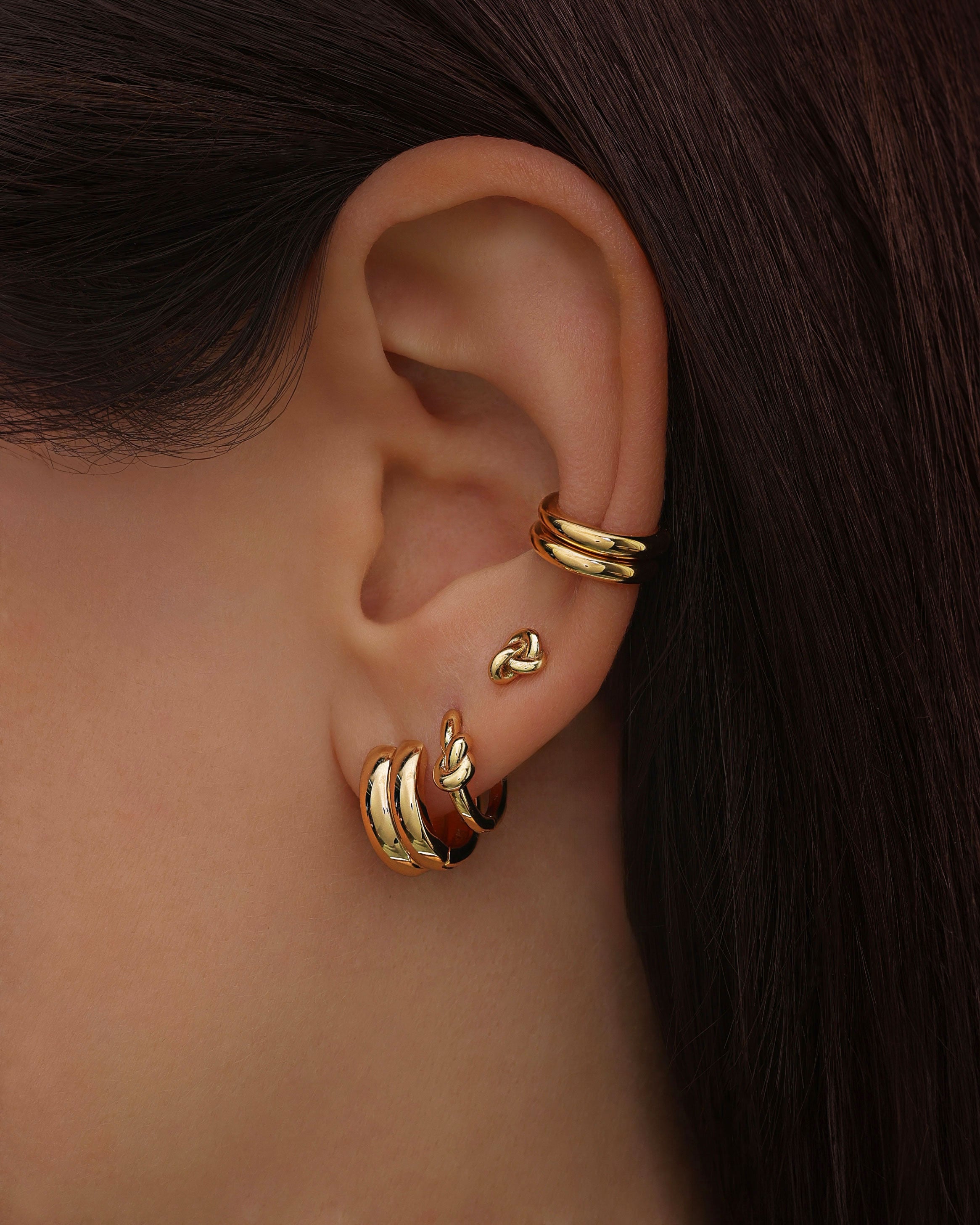 Ear Cuff Bella - Doré champagne