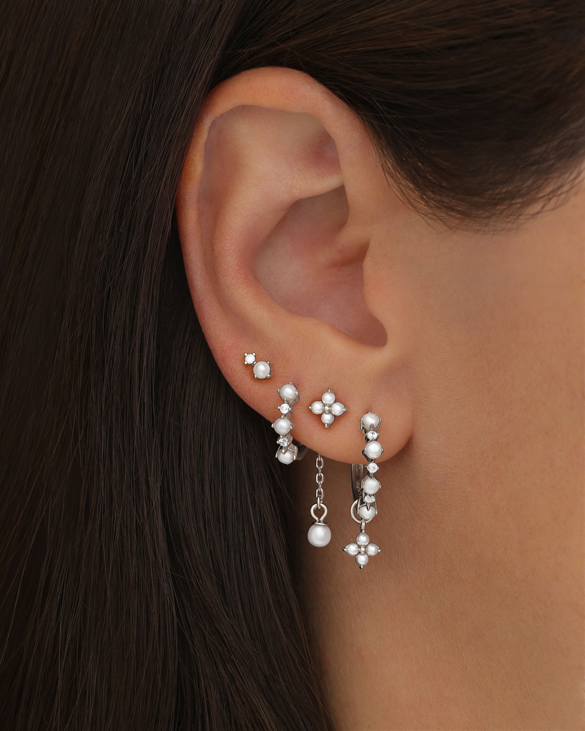 Clou d&#39;oreille Vega - Argent