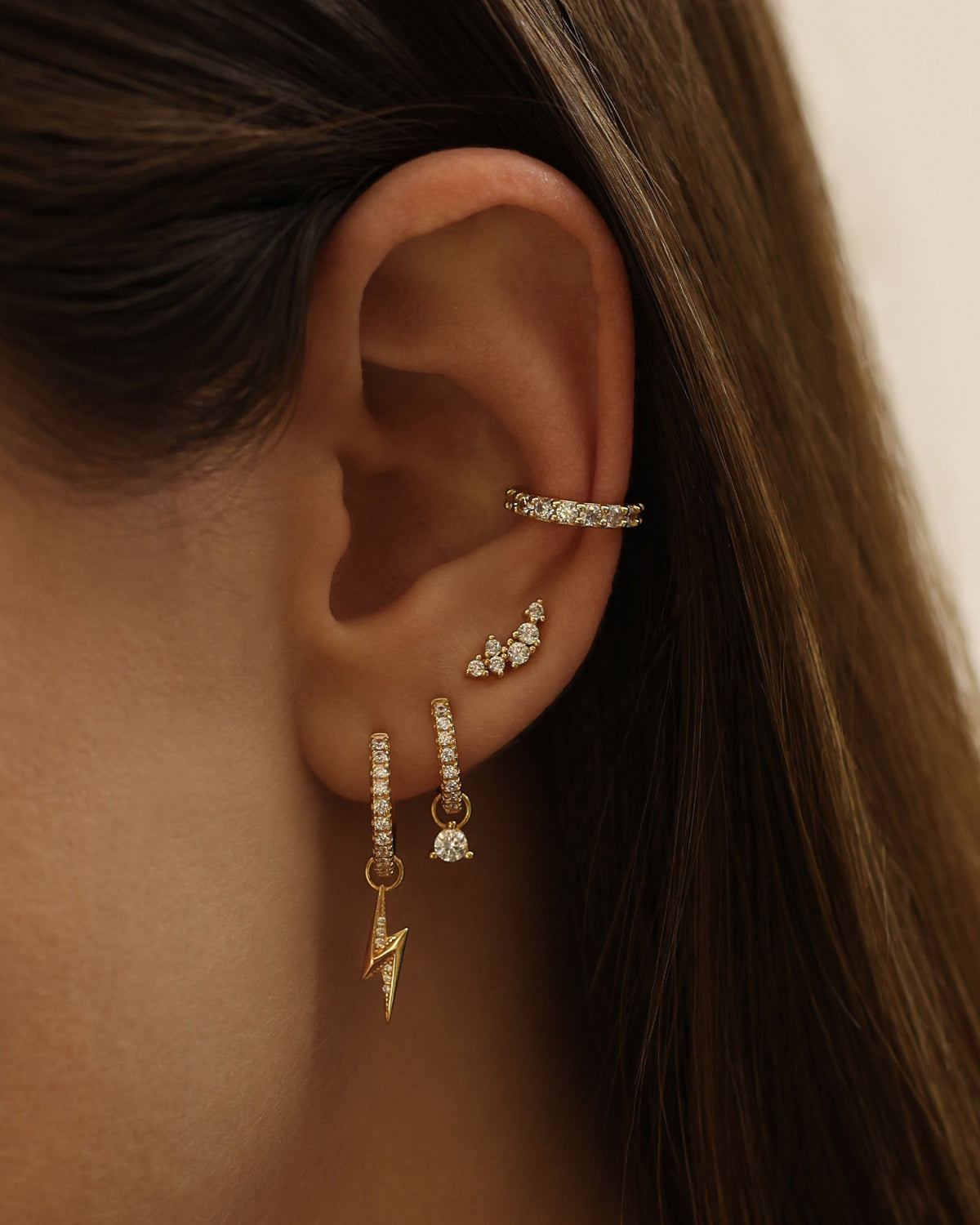 PI / Boucle d'oreille Sienna (12mm) - Doré