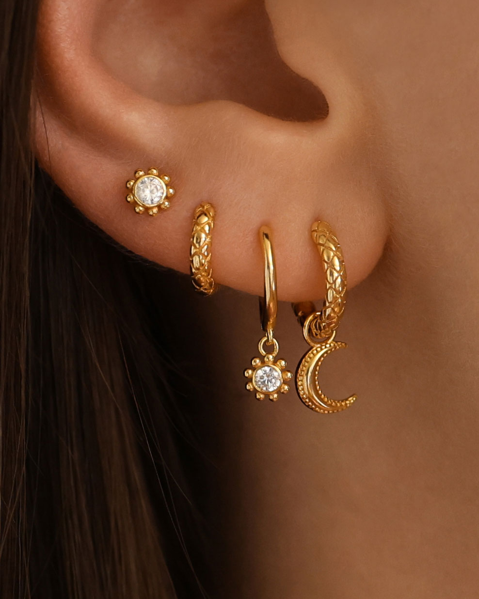 Boucle d'oreille Sunny - Doré