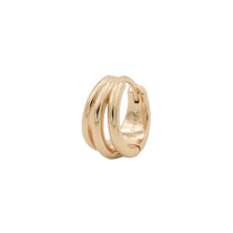 Boucle d'oreille Elysia (12mm) - Doré champagne