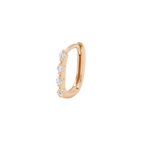 Ohrring Gia (12 mm) - Champagnergold (vergoldet)