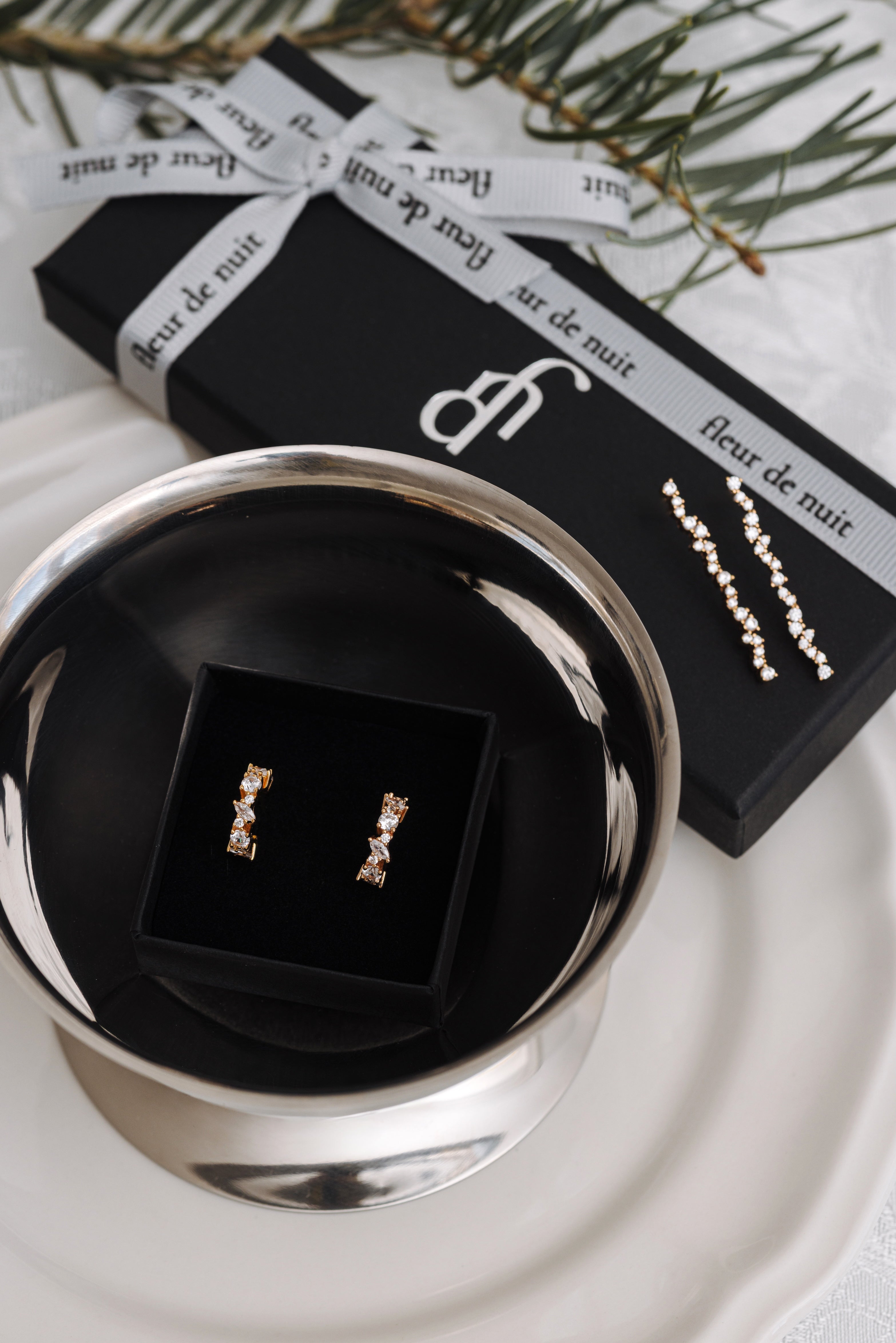 Boucle d&#39;oreille Luisa - Doré champagne