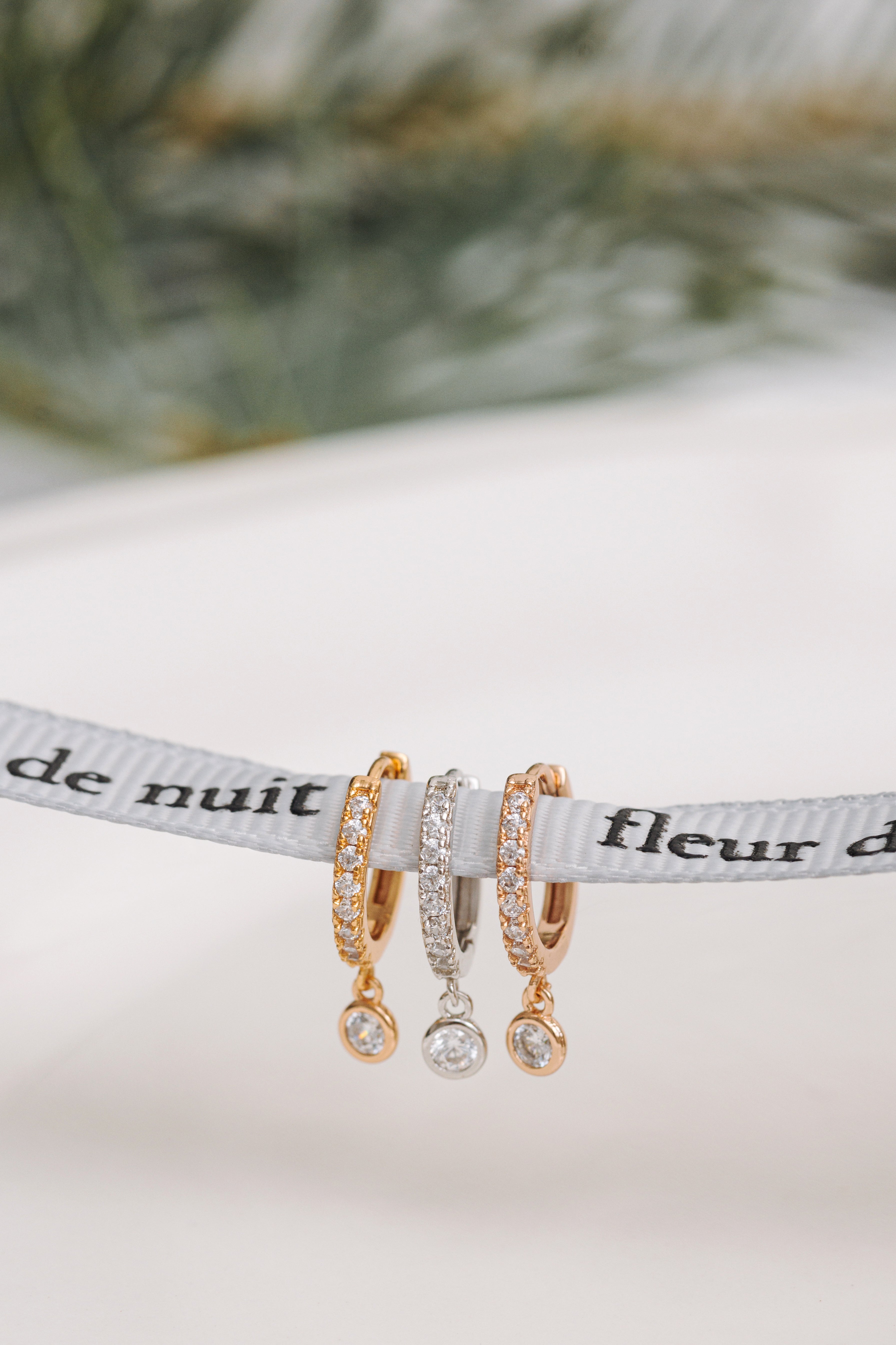 Boucle d&#39;oreille Miriam - Doré pêche