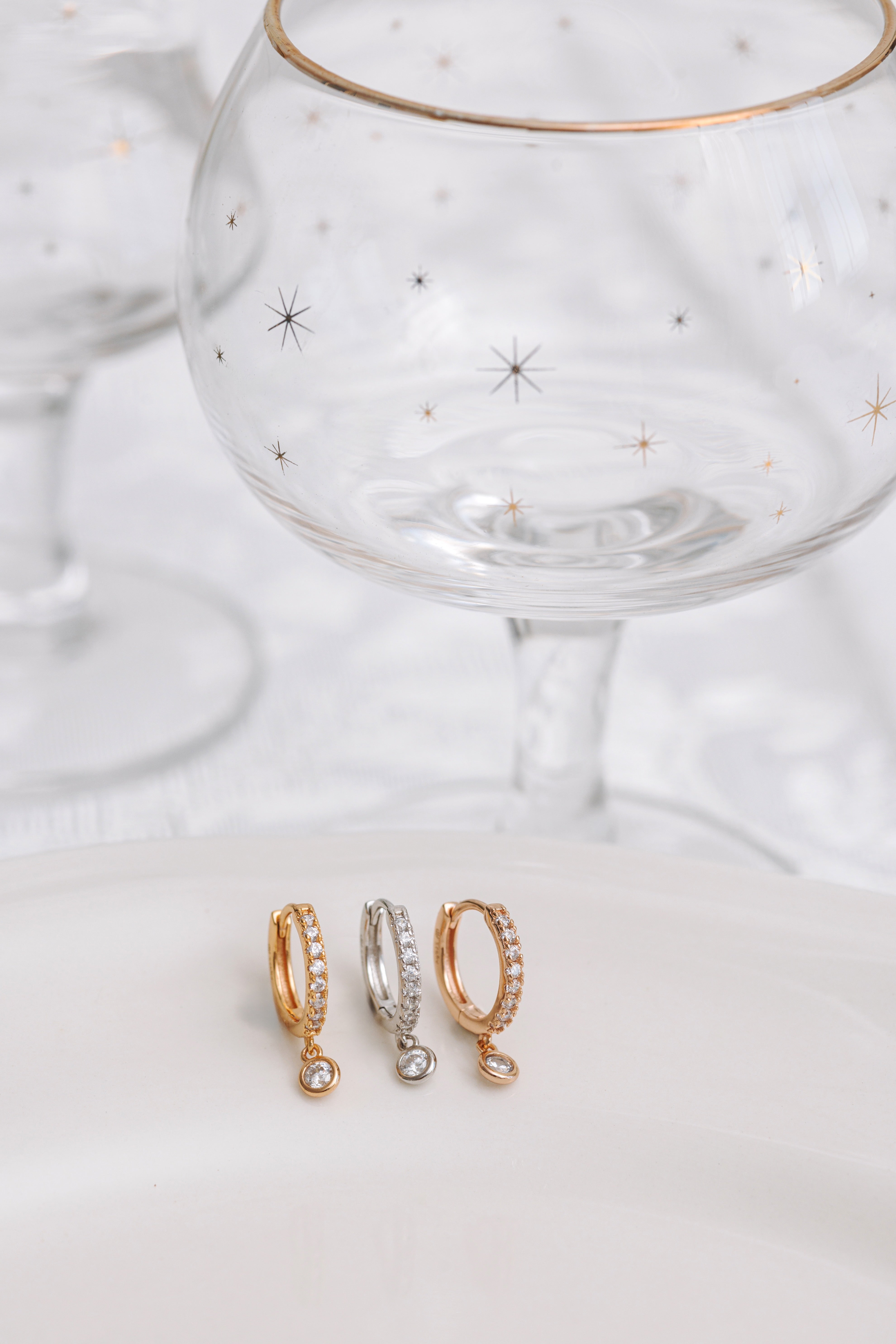 Boucle d&#39;oreille Miriam - Doré pêche