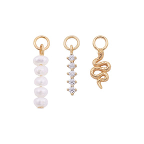 Mystic Glow Charm Set - Champagnergold (vergoldet)