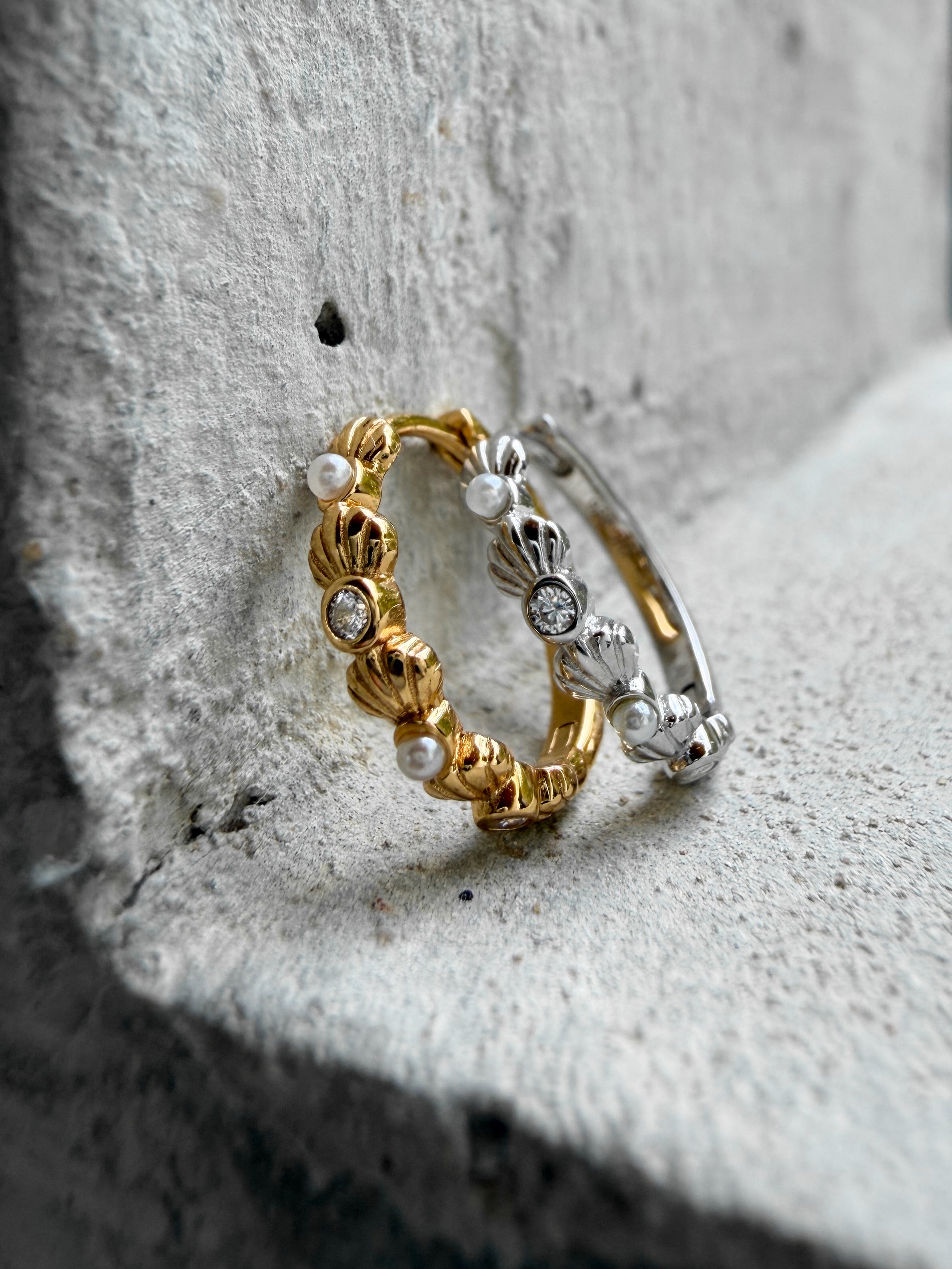 Boucle d'oreille Nagisa - Argent