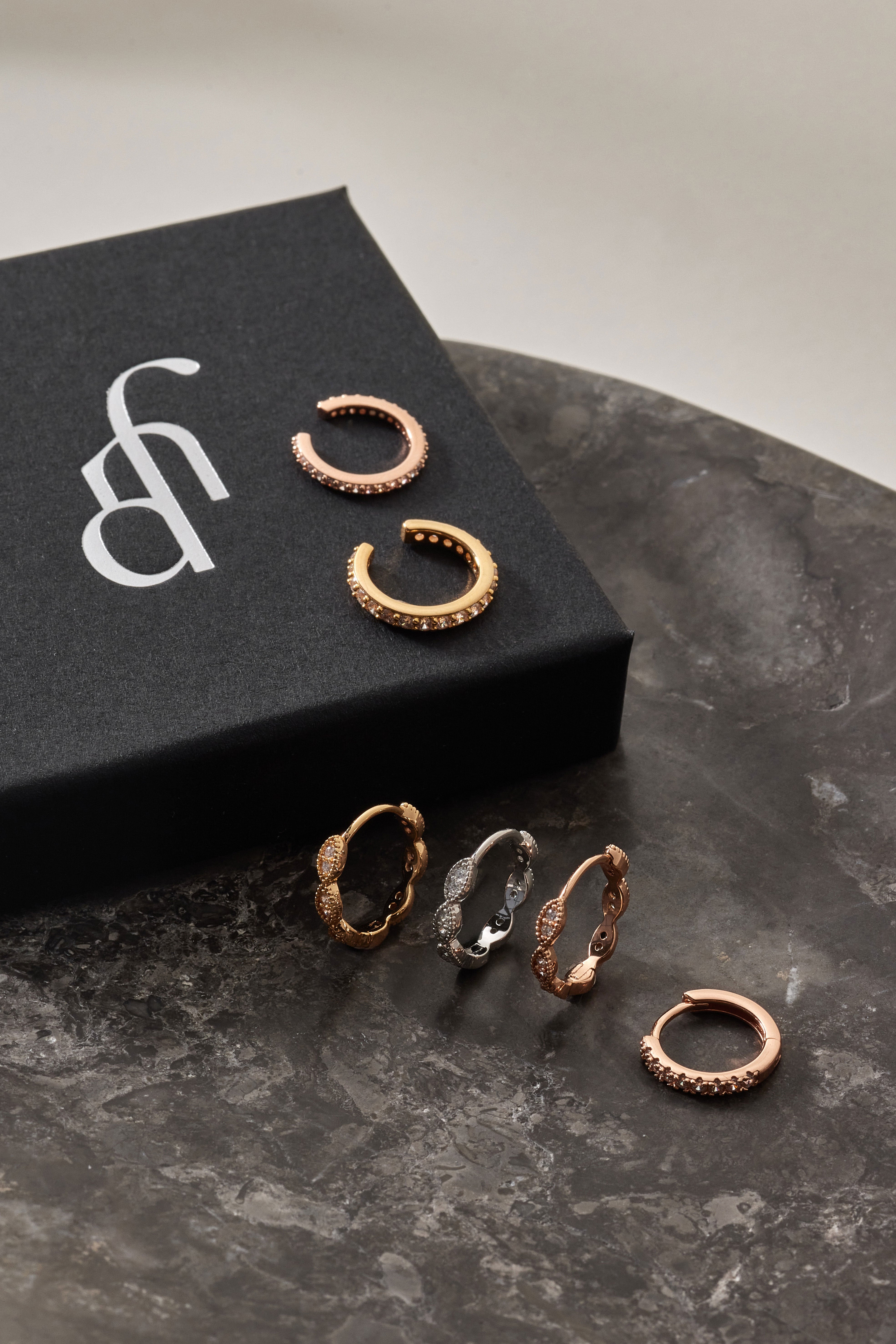 Ear Cuff Lya - Champagnergold (vergoldet)