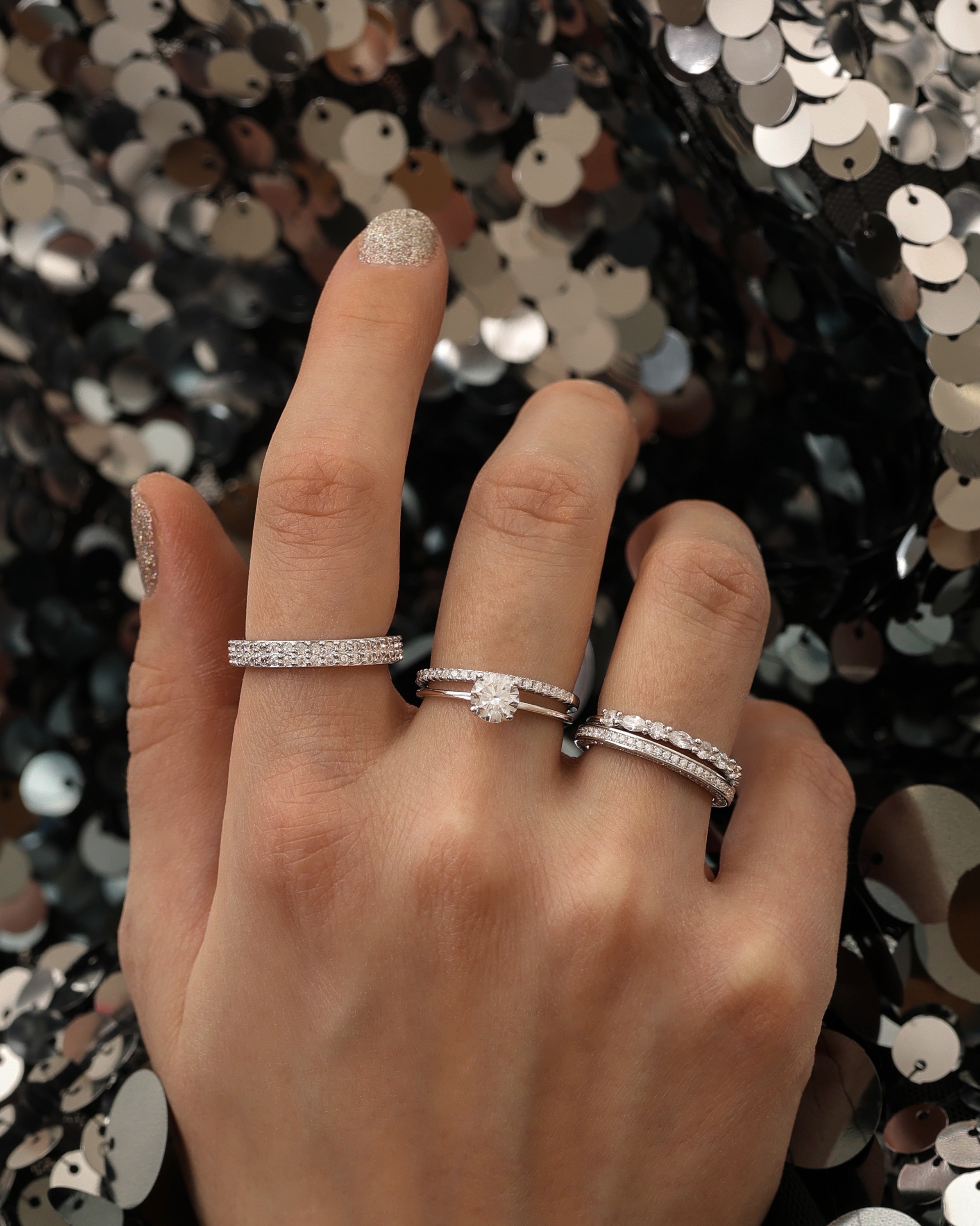 PU / Ring Kira - Silber