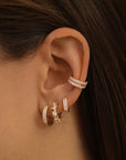 Boucle d'oreille Emily (11mm) - Doré jaune