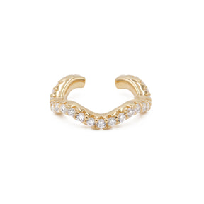 Ear Cuff Alena - Champagnergold (vergoldet)