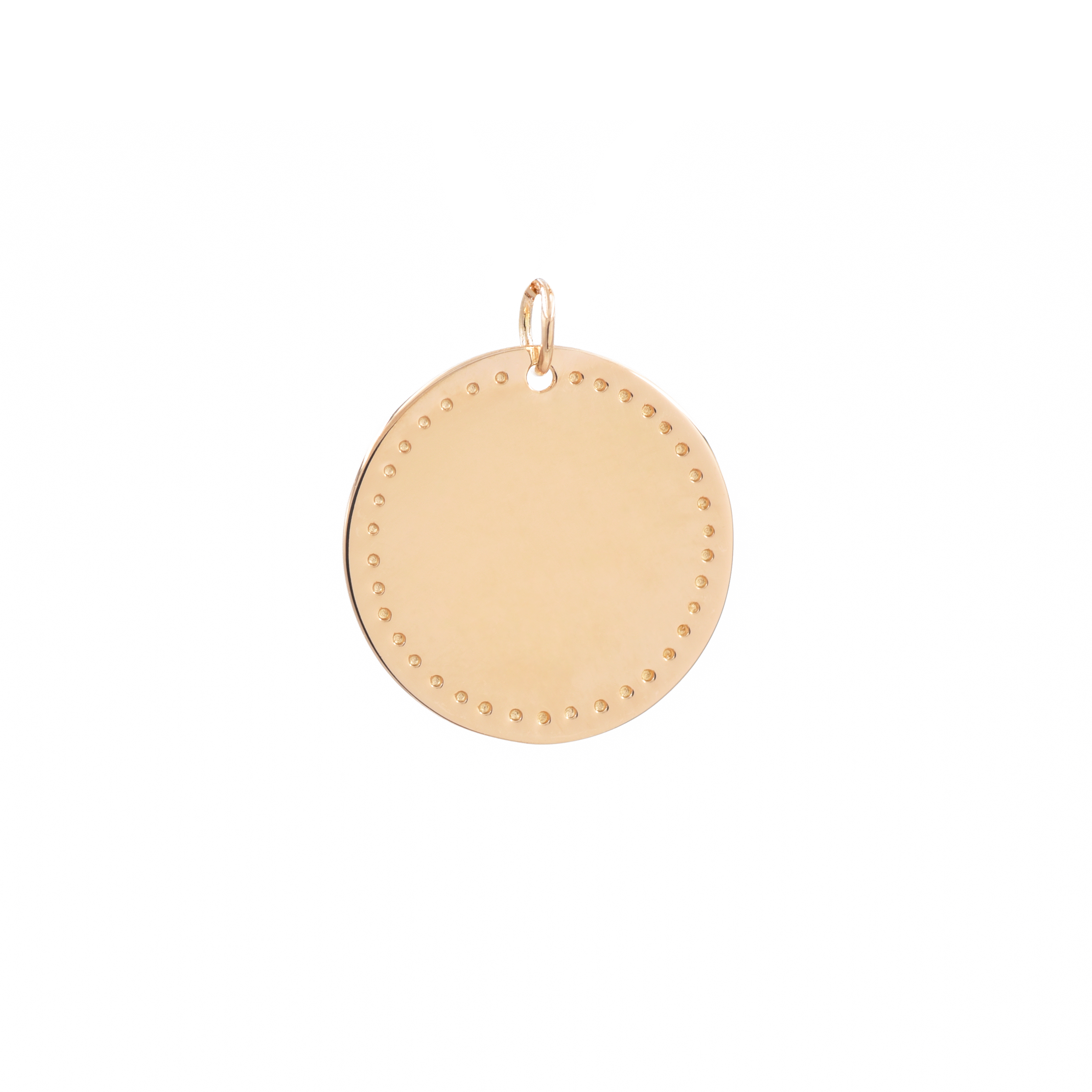 Personalisierte Halskette Noelia (20mm) - Champagnergold (vergoldet)