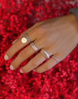 Personalisierter Ring Maisie - Silber